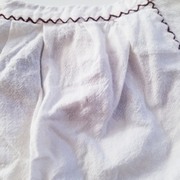 MEXICAN Embroidered White Bohemian Toddler Girl Blouse 12-18m - Picture 9 of 9